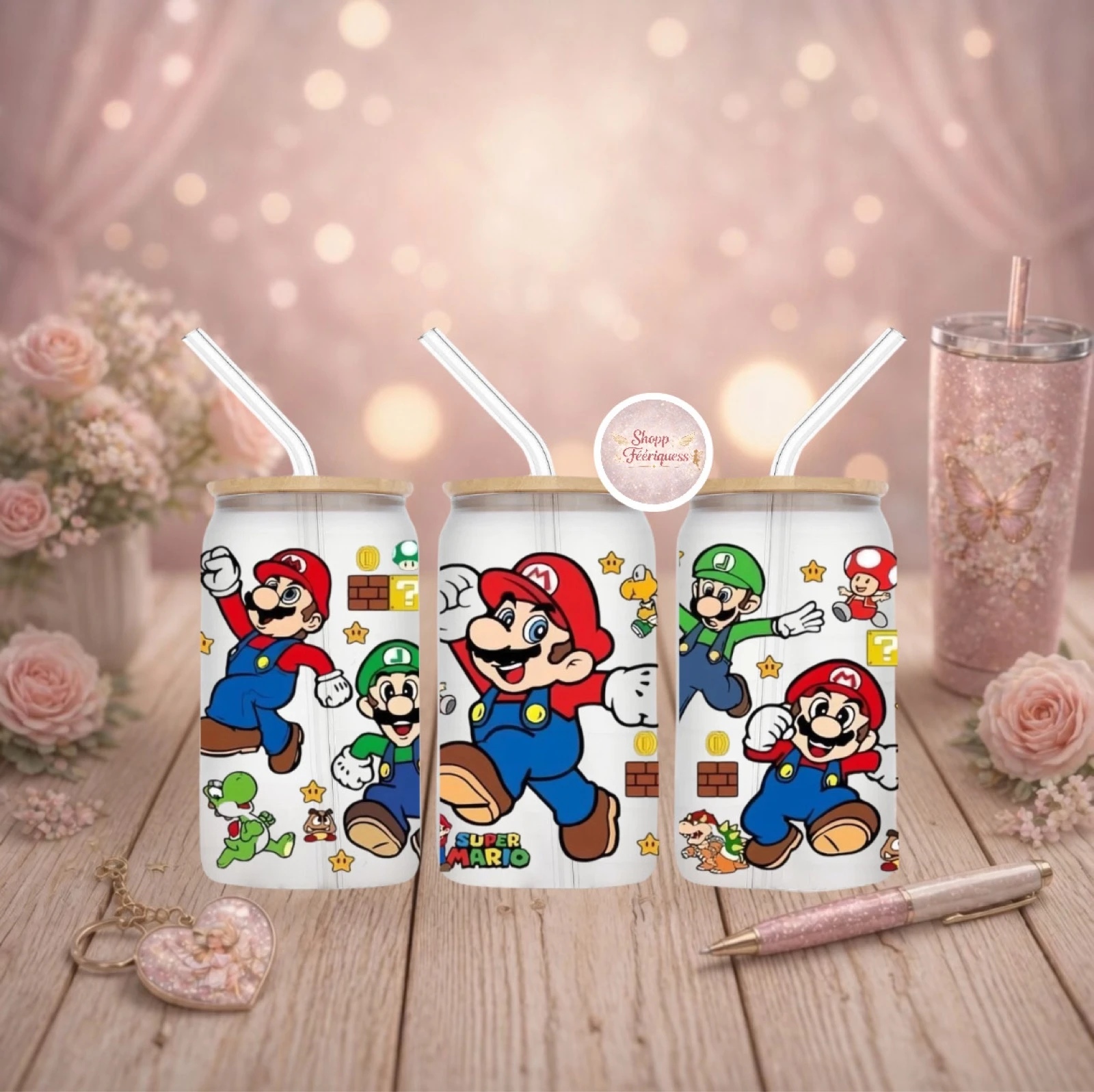 Mario - Gobelet en verre